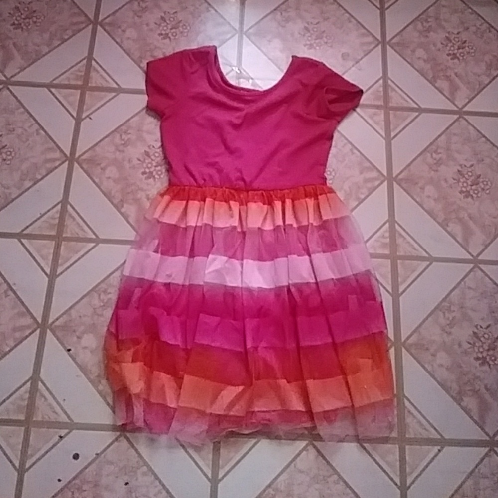 Pink,orange and peach dress for kids
